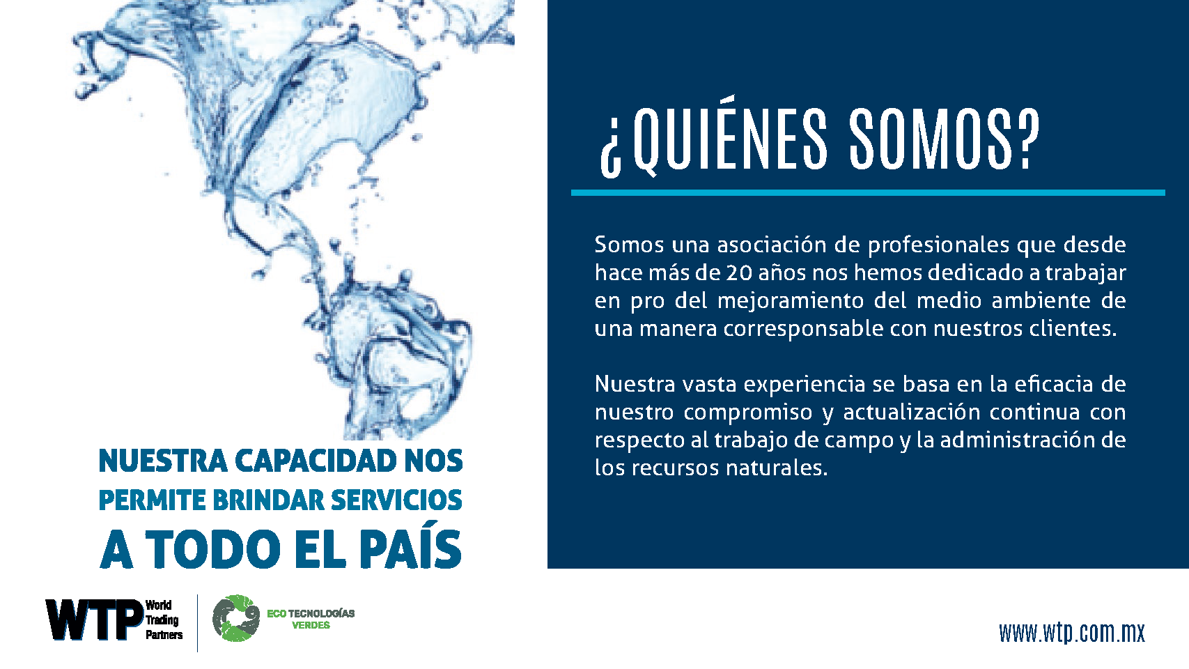 Portada de la presentación técnica de PTAR